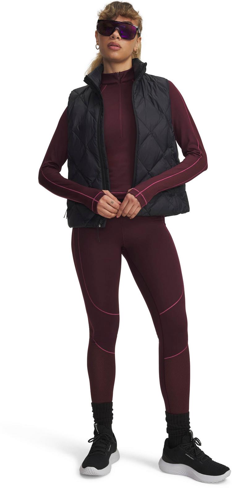 Under Armour Under Armour Cold Gear Funktionsshirt Damen - maroon - 2 | SportScheck