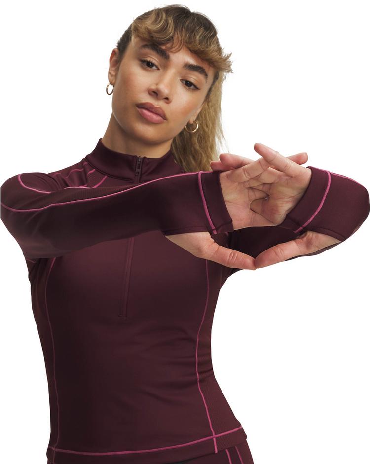 Under Armour Under Armour Cold Gear Funktionsshirt Damen - maroon - 3 | SportScheck