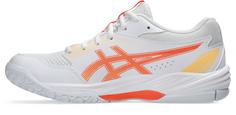 Rückansicht von ASICS GEL-TASK 4 Hallenschuhe Damen white-vivid coral