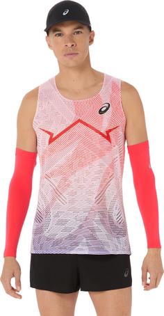 Rückansicht von ASICS METASPEED Funktionstank Herren flash red
