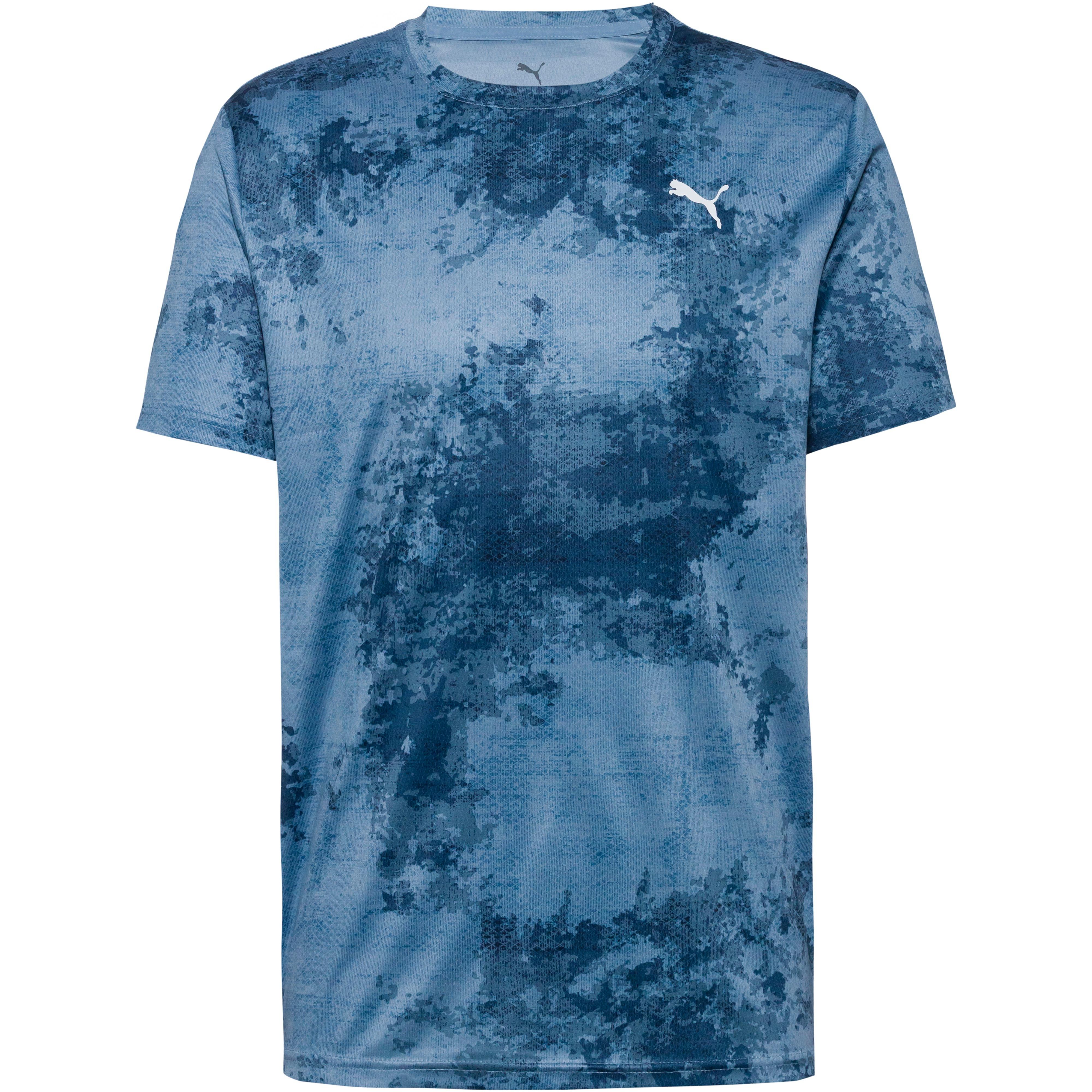 PUMA Tad Essential AOP Funktionsshirt Herren - cool blue