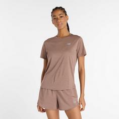 Rückansicht von NEW BALANCE Funktionsshirt Damen earth shadow heather