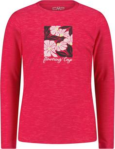 CMP Langarmshirt Kinder carminio melange