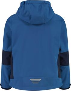 Rückansicht von CMP Softshelljacke Kinder bluestone-black blue