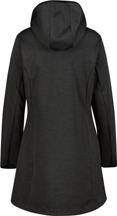Rückansicht von CMP Softshellmantel Damen nero mel.