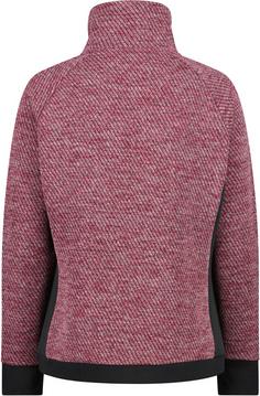 Rückansicht von CMP Strickfleece Damen peony