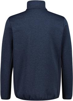 Rückansicht von CMP Strickfleece Herren black blue