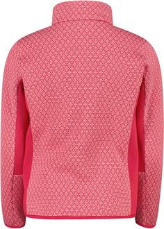 Rückansicht von CMP Strickfleece Kinder pink-carminio