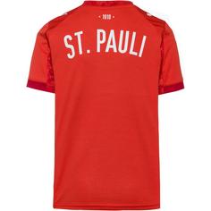 Rückansicht von PUMA FC St. Pauli 25-26 4th Fußballtrikot Kinder burnt red-puma white