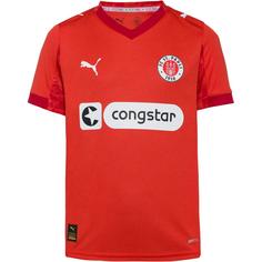 PUMA FC St. Pauli 25-26 4th Fußballtrikot Kinder burnt red-puma white