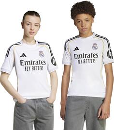 Rückansicht von adidas Real Madrid 25-26 Heim Fußballtrikot Kinder white