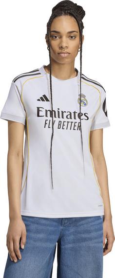 Rückansicht von adidas Real Madrid 25-26 Heim Fußballtrikot Damen white