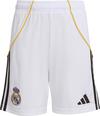 adidas Real Madrid 25-26 Heim Fu&szlig;ballshorts Kinder - white