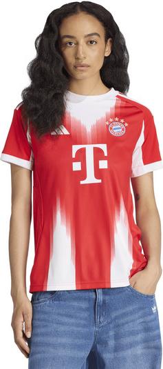 Rückansicht von adidas FC Bayern München 25-26 Heim Fußballtrikot Damen red