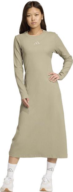 Rückansicht von adidas All Szn Langarmkleid Damen silver pebble