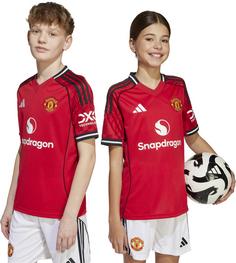 Rückansicht von adidas Manchester United 25-26 heim Fußballtrikot Kinder mufred