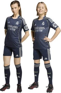 Rückansicht von adidas Real Madrid 25-26 auswärts Fußballshorts Kinder legink