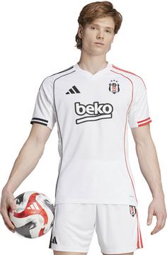 Rückansicht von adidas Besiktas Istanbul 25-26 Heim Fußballtrikot Herren white