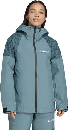 Rückansicht von adidas XPERIOR HYBRID Hardshelljacke Damen preloved teal