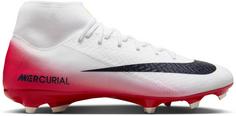 Nike ZM SUPERFLY 10 ACAD FG-MG LV8 Fußballschuhe Damen university red-dark obsidian