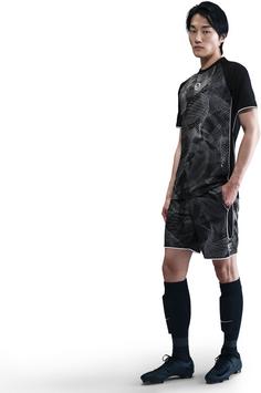 Rückansicht von Nike Academy- Fußballshorts Herren anthracite-black-white-white