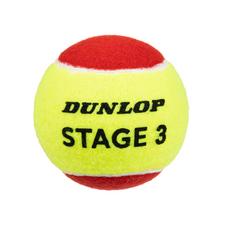 Rückansicht von Dunlop STAGE 3 Tennisball Kinder yellow-red