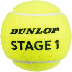 Rückansicht von Dunlop Stage 1 Tennisball Kinder yellow-green