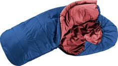 Rückansicht von Deuter Starlight Kunstfaserschlafsack Kinder nightblue-redwood