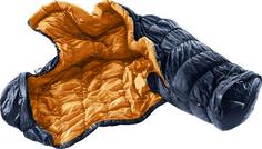 Rückansicht von Deuter Exosphere EL 0C-32F Kunstfaserschlafsack Herren ink-maple