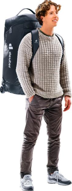 Rückansicht von Deuter Duffel Pro Roller 90 Trolley black
