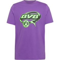 PUMA Borussia Dortmund Fanshirt Herren soft violet-yellow alert