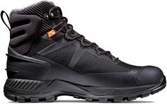 Rückansicht von Mammut Blackfin III Mid DT Winterschuhe Herren black-black