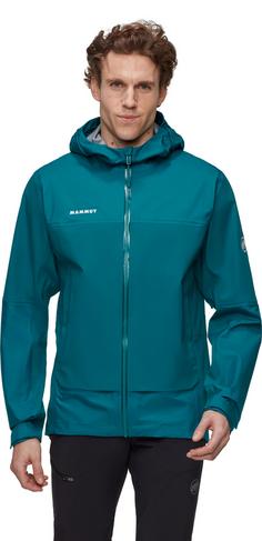 Rückansicht von Mammut Ducan Guide Hardshelljacke Herren deep teal