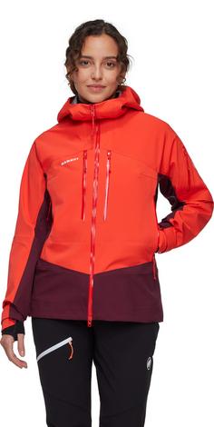 Rückansicht von Mammut Taiss Pro Hardshelljacke Damen mammut red-vin