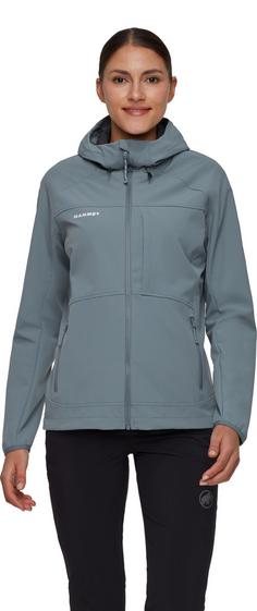 Rückansicht von Mammut Ultimate Comfort Softshelljacke Damen strata