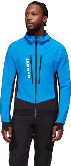 Rückansicht von Mammut Aenergy Softshelljacke Herren glacier blue-black