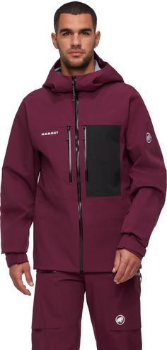 Rückansicht von Mammut Stoney Skijacke Herren vin-black