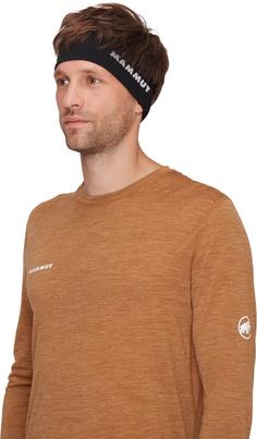 Rückansicht von Mammut Tree Wool Stirnband black
