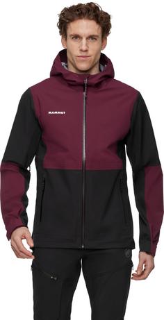 Rückansicht von Mammut Linard Guide Hardshelljacke Herren black-vin