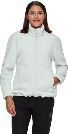 Rückansicht von Mammut Falera Fleecejacke Damen silver sage