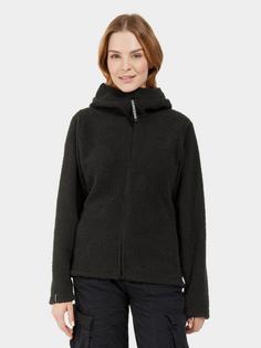 Rückansicht von Didriksons ANNIKEN 2 Fleecejacke Damen black