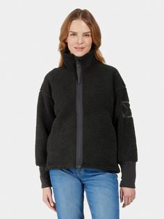 Rückansicht von Didriksons MELLA 3 Fleecejacke Damen black