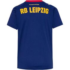 Rückansicht von PUMA RB Leipzig 25-26 Auswärts Fußballtrikot Kinder elektro blue-for all time red