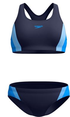 SPEEDO Colourblock Splice Bikini Set Damen lagoon blue