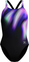 SPEEDO Placement Schwimmanzug Damen - blurry glass-black