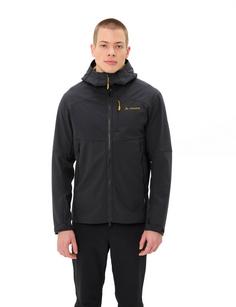 Rückansicht von VAUDE Roccia II Softshelljacke Herren black-savanna