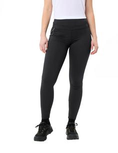 Rückansicht von VAUDE Neyland Winter Tights Damen black uni