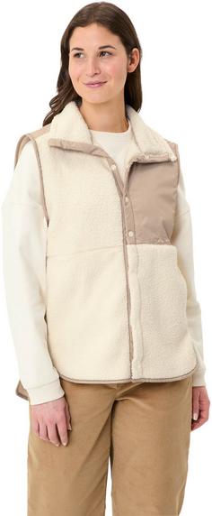 Rückansicht von VAUDE Najun Fleeceweste Damen ecru
