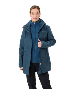 Rückansicht von VAUDE Idris 3in1 IV Parka Damen dark sea