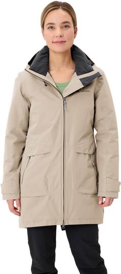 Rückansicht von VAUDE Skomer Winter III Parka Damen linen
